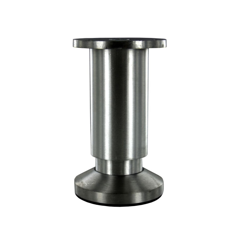 Pied réglable en hauteur 10/12cm aluminium nickelé Pied réglable en hauteur 10/12cm aluminium nickelé