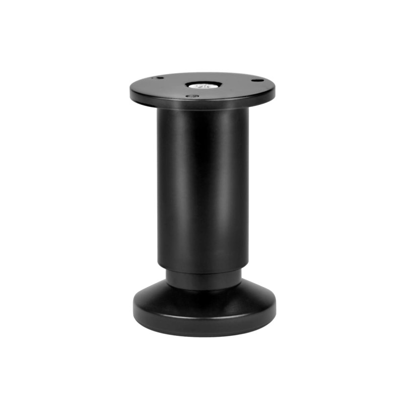 Pied réglable en hauteur 10/12cm aluminium noir Pied réglable en hauteur 10/12cm aluminium noir