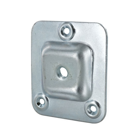 Lot de 4 Platine plate pour pied avec tige filetée M8