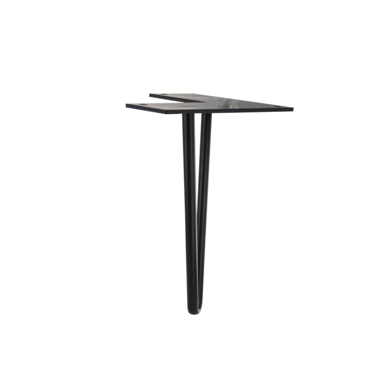 Pied filaire acier noir H.16cm Pied filaire acier noir H.16cm
