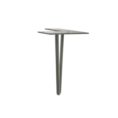 Pied filaire acier brut H.16cm