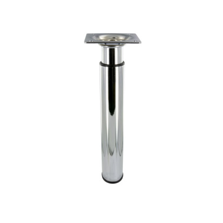Pied réglable en hauteur 21/35cm acier chromé
