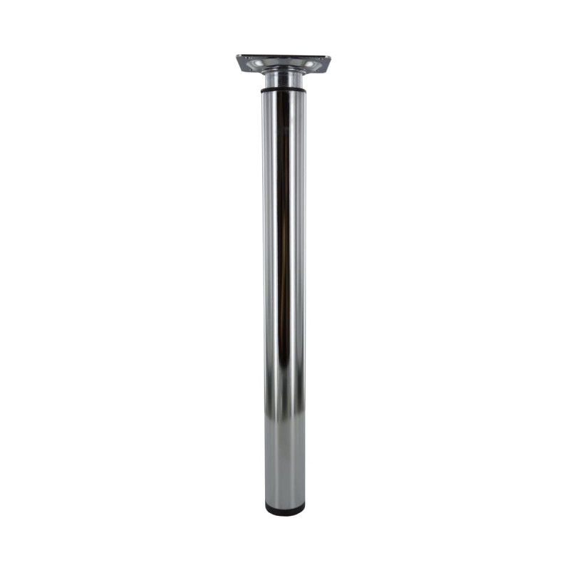 Pied réglable en hauteur 30/50cm acier chromé Pied réglable en hauteur 30/50cm acier chromé