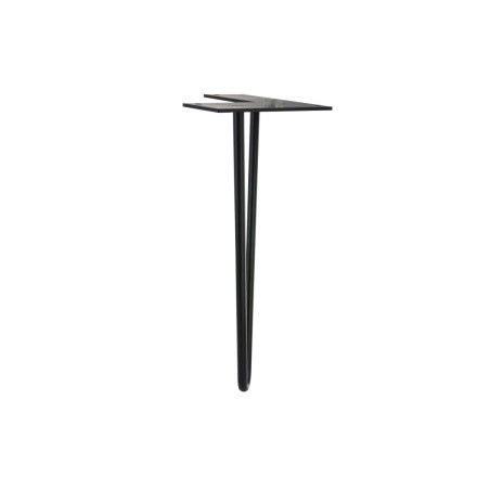 Pied de table basse filaire acier noir H.30cm