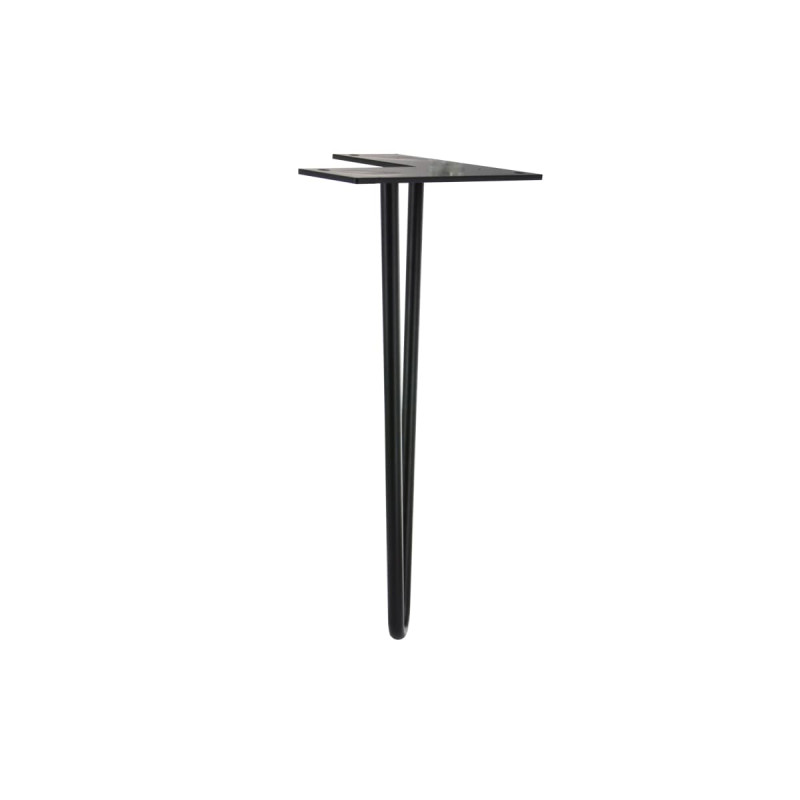 Pied de table basse filaire acier noir H.30cm