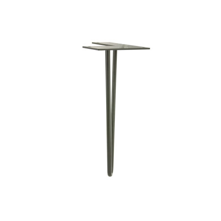 Pied de table basse filaire acier brut H.30cm