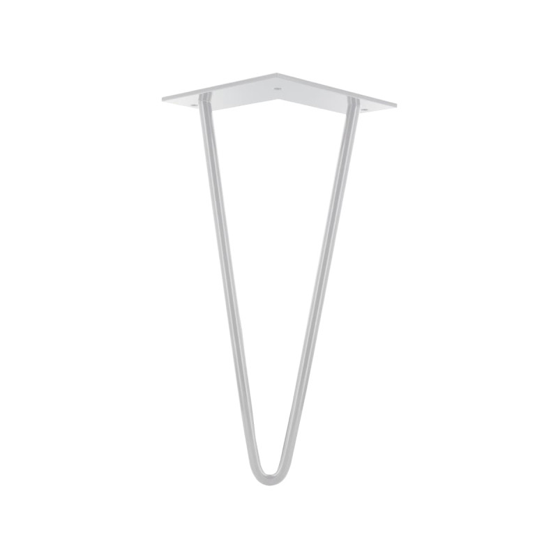 Pied de table basse filaire acier blanc H.30cm Pied de table basse filaire acier blanc H.30cm