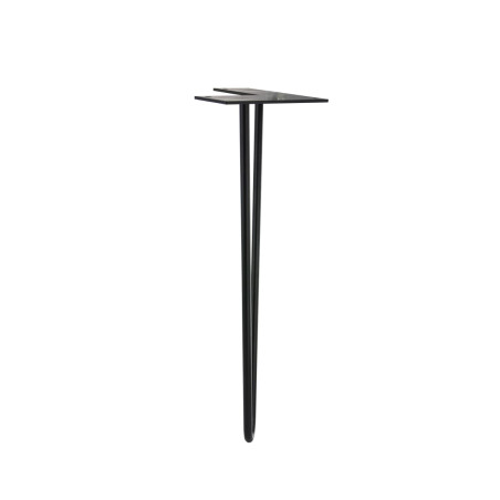 Pied de table basse filaire acier noir H.40cm
