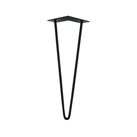 Pied de table basse filaire acier noir H.40cm