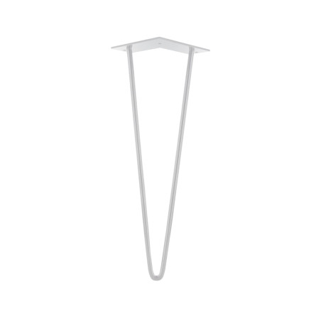 Pied de table basse filaire acier blanc H.40cm