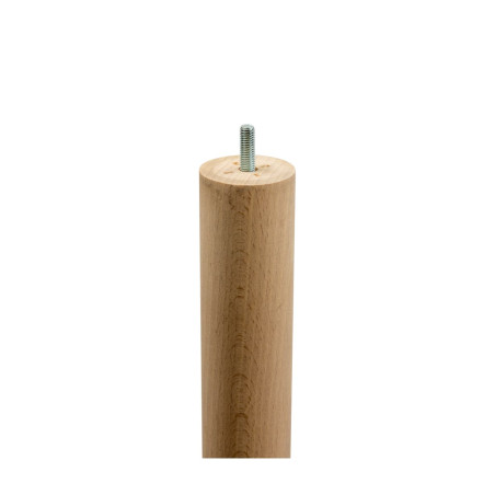 Pied cylindrique Hêtre brut H.36cm