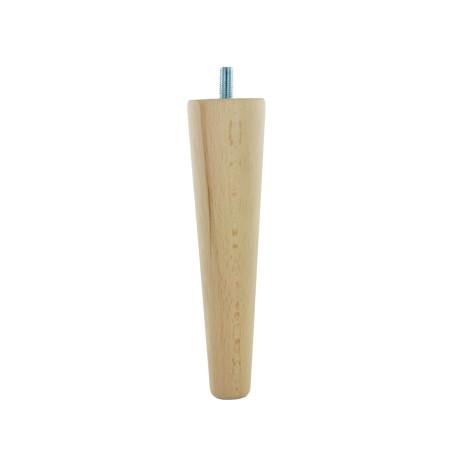 Pied conique Hêtre brut H.25cm