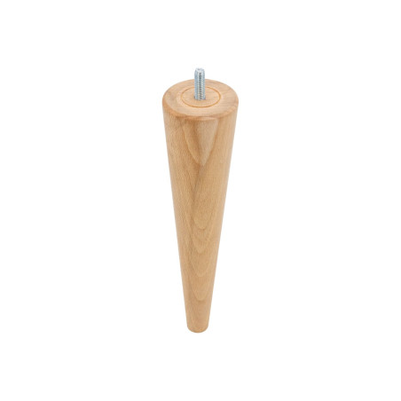 Pied conique Hêtre brut H.25cm