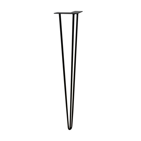 Pied filaire acier noir H.87cm