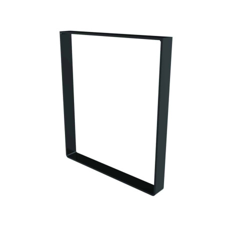 Pied de table basse cadre acier noir H.40cm L.35cm
