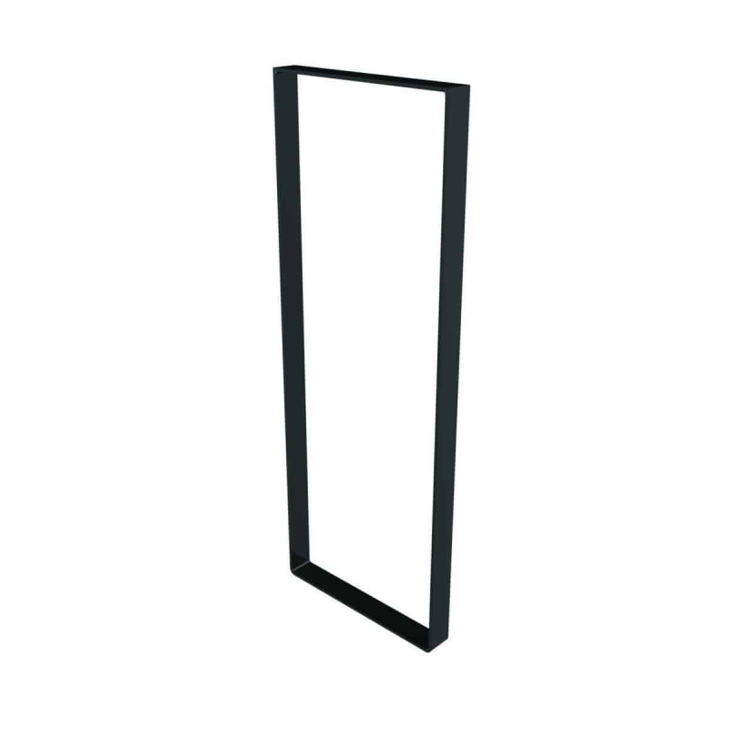 Pied cadre acier noir H.80cm L.30cm