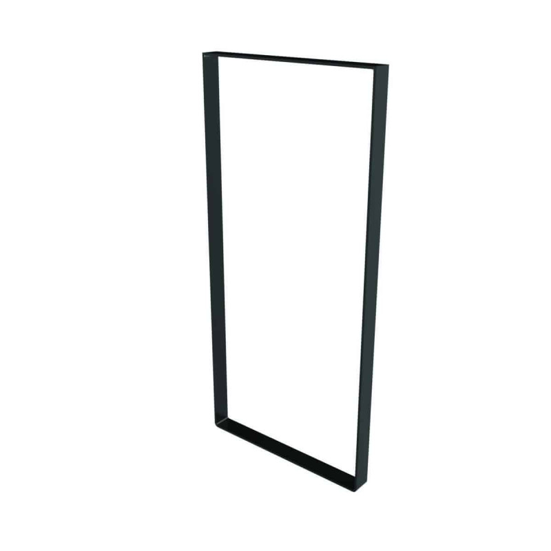 Pied cadre acier noir H.85cm L.40cm