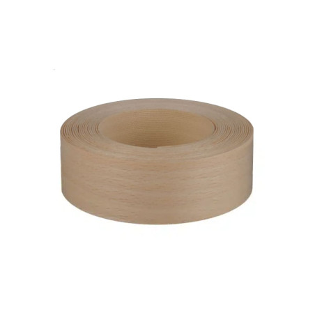 Bande de chant thermocollant hêtre bois véritable 40mm x 20ml
