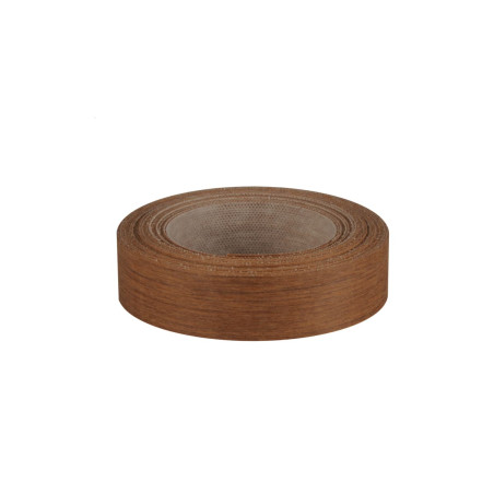 Bande de chant thermocollant teck bois véritable 23mm x 5m