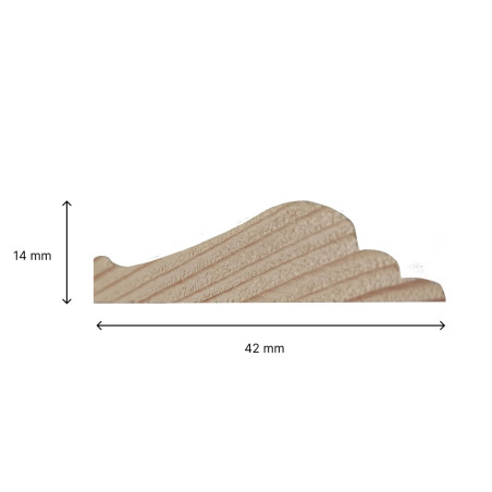 Encadrement mouluré 20 x 20 cm avec moulures pré-découpées