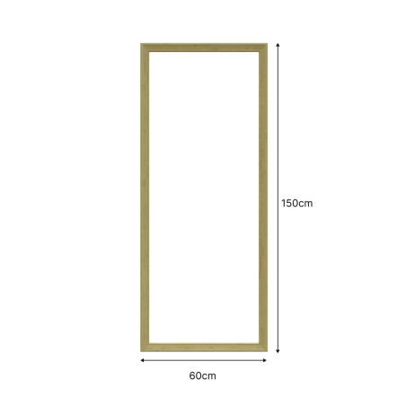 Encadrement mouluré 150 x 60 cm avec moulures pré-découpées