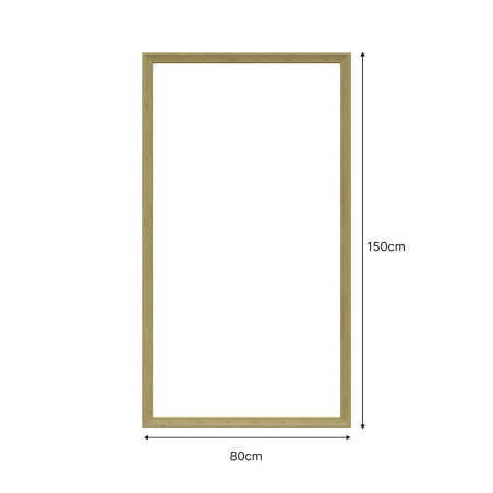 Encadrement mouluré 150 x 80 cm avec moulures pré-découpées