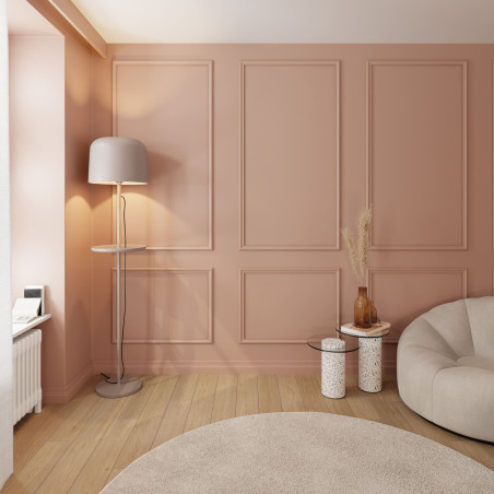 Kit moulure décor 10 - 260 à 400cm - Moulure murale bois 100%FSC pour habillage mur complet