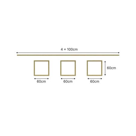 Kit moulure décor 6 - 200 à 400cm - Moulure murale bois 100%FSC pour soubassement