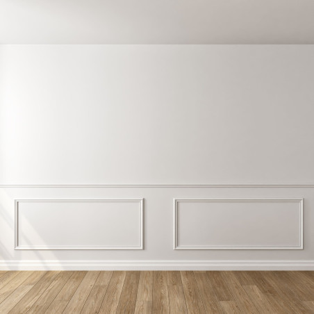Kit moulure décor 7 - 315 à 400cm - Moulure murale bois 100%FSC pour soubassement