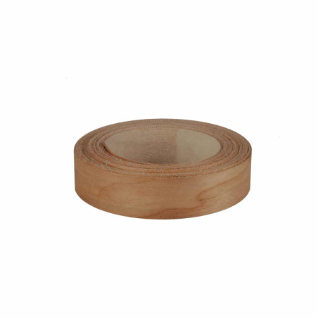 Bande de chant thermocollant merisier bois véritable 23mm x 5/20m