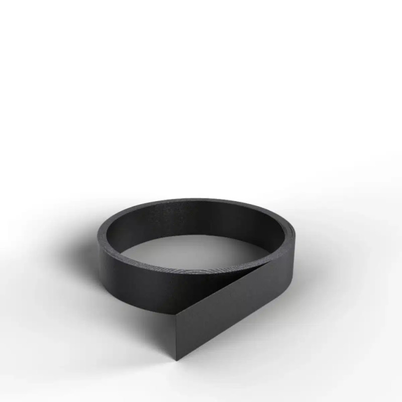 Profil plat adhésif noir 10ml