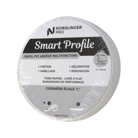 Profil plat adhésif noir 10ml