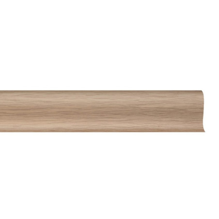 Lot de 5 - Plinthe cache-fils chêne en naturel 6 x 250 cm
