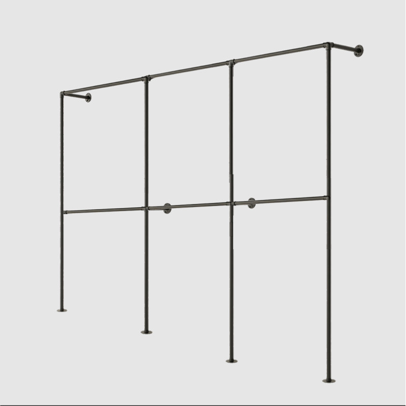 T-Connect Loft Max Dressing six barres de penderie métal noir