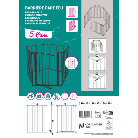Barrière pour cheminée et poêle à bois | Sécurité enfant