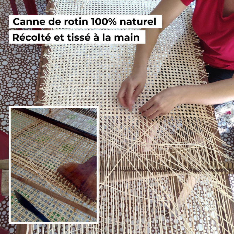 CWOQOCW 1 Rouleau Matériau Cannage Rotin 50 X 150 Cm - Pour Meubles, Chaises, Armoires Intérieur Et Extérieur