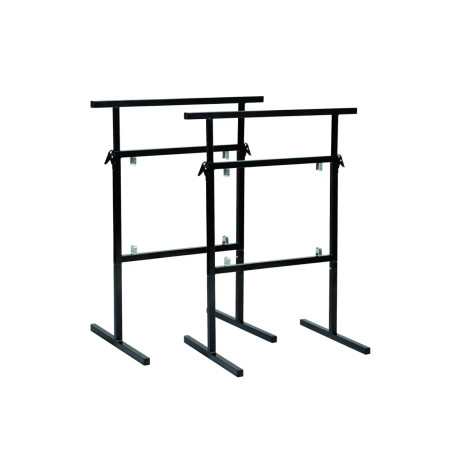 Lot de 2 Tréteaux HELSINKI 300kg réglable en hauteur 78 à 108cm et largeur 75cm