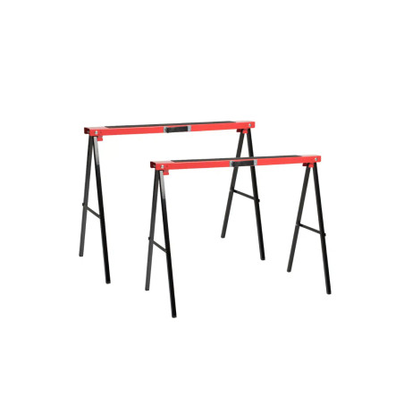 Lot de 2 Tréteaux PROMALIN 350kg avec bande anti-dérapante hauteur 78cm et largeur 100cm