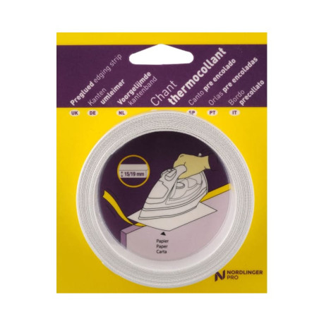 Bande de chant pré-encollée noir 23/42mm