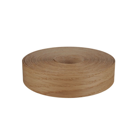 Bande de chant thermocollant chêne bois véritable 40mm x 20ml