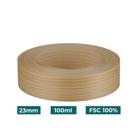 Bande de chant non encollé pin bois véritable 23mm