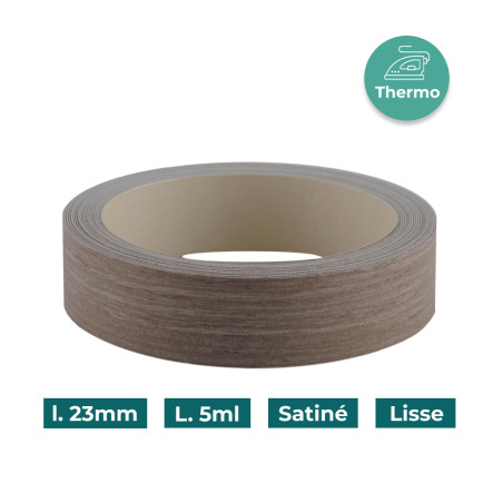 Bande de chant Chêne scié  W5011 23mm Mélaminée pré-encollé Mat Lisse