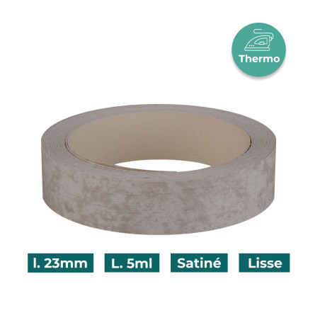 Bande de chant Chêne blanchi W1597 23mm Mélaminée pré-encollé Satiné Lisse