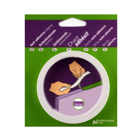 Bande de chant adhésif hêtre clair 16/19mm