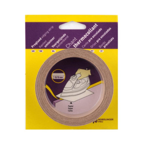 Bande de chant pré-encollée pin noueux grisé 23/34mm