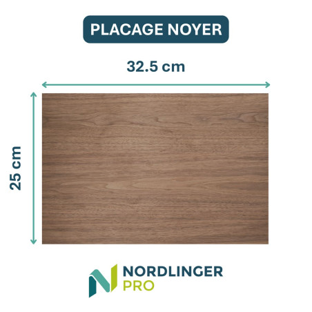Feuille de placage noyer dimension