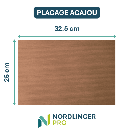 Feuille de placage acajou dimension
