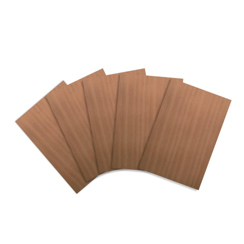 Feuille de placage acajou pour marqueterie et loisir créatif