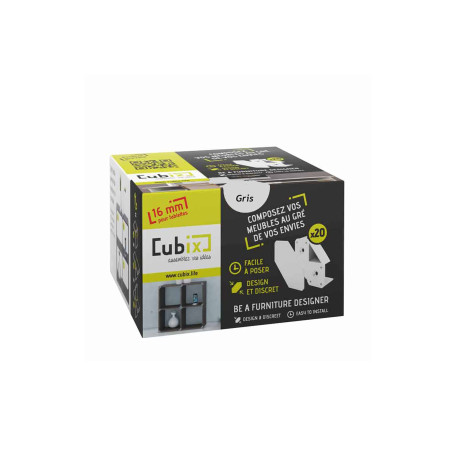 Cubix gris 16mm