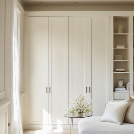 Lot de 4 Moulure plate 8cm x 100cm MDF